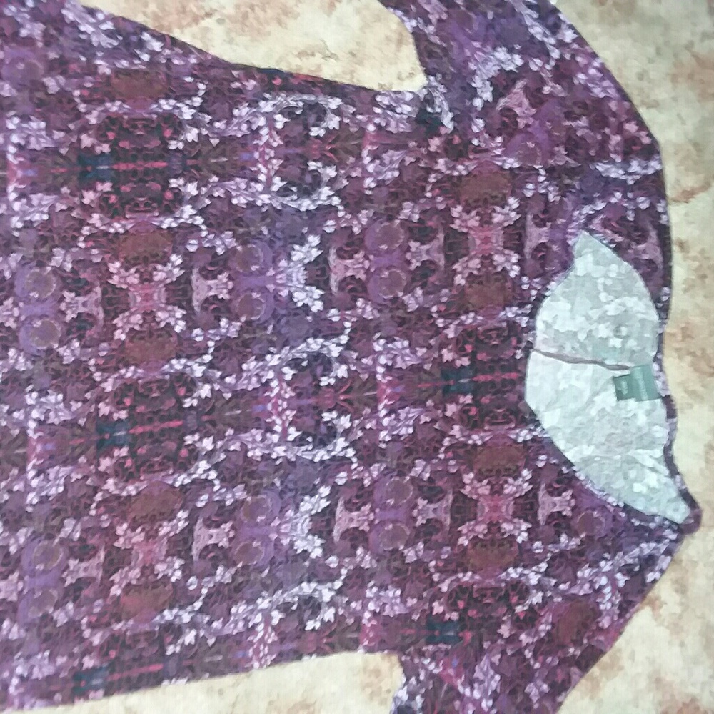 Covington purple patterned tunic, 2x